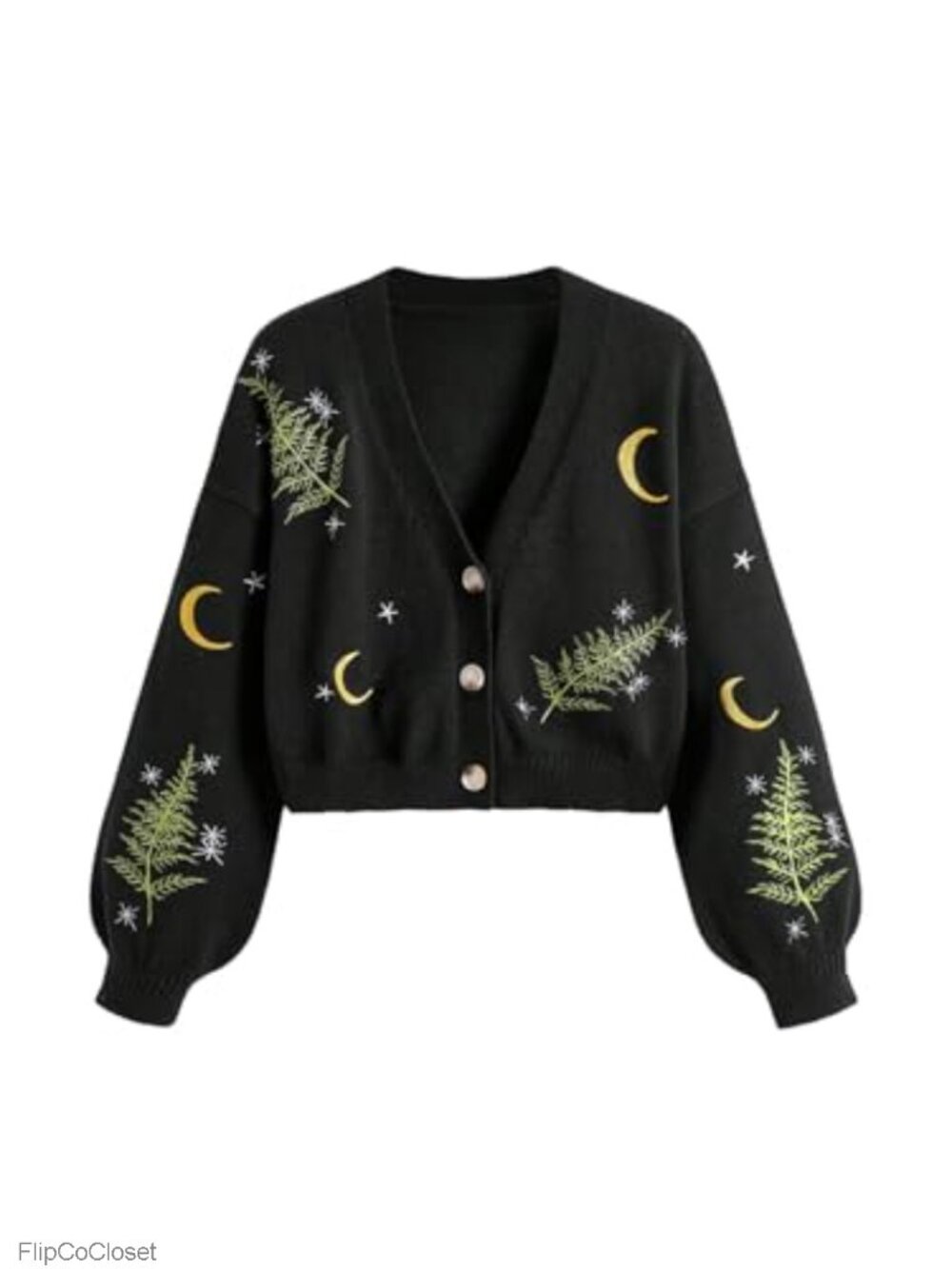 Women's Plus Size Cropped Cardigan Sweater Button Down V-Neck Long Sleeve Soft